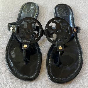 Tory Burch black patent miller size 8.5
